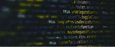 close up of code on a screen