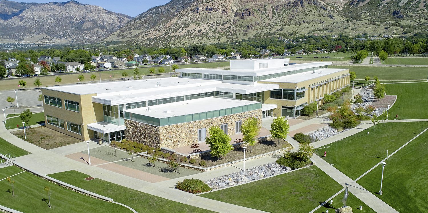 Aerial view of the Health Tech building