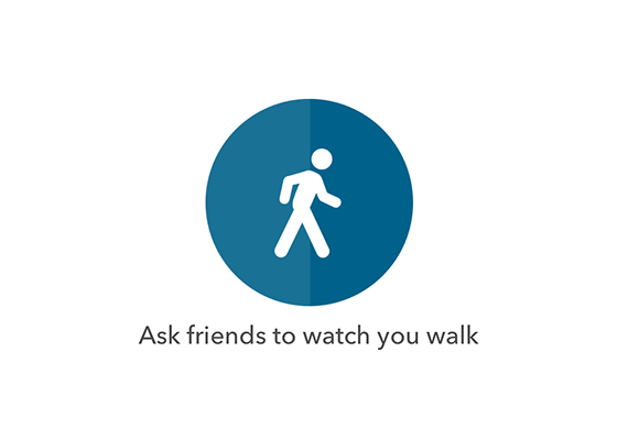 Blue circle with walking person silhouette and 'Ask for Your Way' text