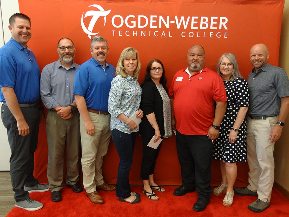 Employees who have been working for Ogden-Weber technical College for fifteen years or more